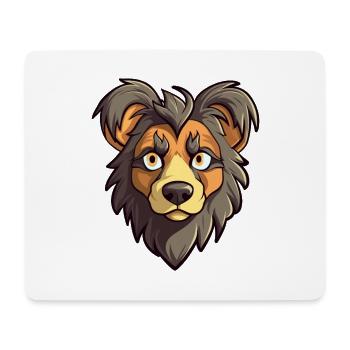 Taigan Dog Breed Cartoon Kawaii Illustration - Mouse Pad (horizontal) - white - Front