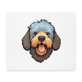 Spanish Water Dog Breed Cartoon Kawaii Illustratio - Mouse Pad (horizontal) - white - Front