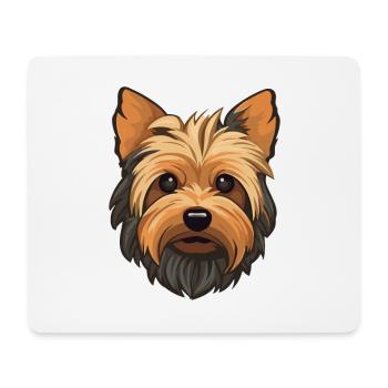 Silky Terrier Race De Chien Cartoon Kawaii Illustratio - Tapis de souris (format paysage) - blanc - Devant