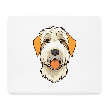 Sealyham Terrier Dog Breed Cartoon Kawaii Illustra - Mouse Pad (horizontal) - white - Front