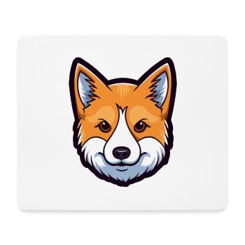 Shiba Inu Dog Breed Cartoon Kawaii Illustration - Mouse Pad (horizontal) - white - Front