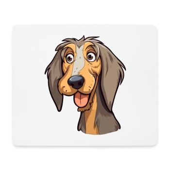 Schweizer Laufhund Hunderasse Cartoon Kawaii Illust - Mousepad (Querformat) - Weiß - Vorne