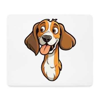Sabueso Fino Colombiano race de chien dessin animé Kawaii I - Tapis de souris (format paysage) - blanc - Devant
