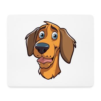 Prazsky Krysarik Dog Breed Cartoon Kawaii Illustra - Mouse Pad (horizontal) - white - Front