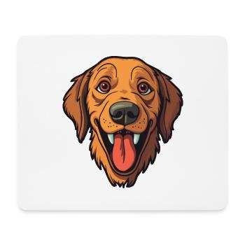 Cao De Gado Transmontano Hunderasse Cartoon Kawaii - Mousepad (Querformat) - Weiß - Vorne