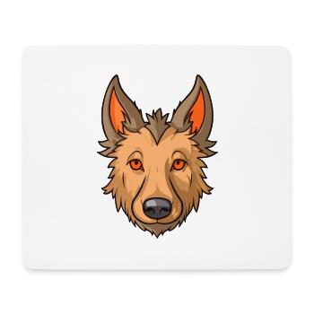 Belge Laekenois race de chien Cartoon Kawaii Illustr - Tapis de souris (format paysage) - blanc - Devant