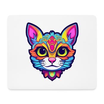 Arabian Mau Cat Breed Watercolor Cartoon Kawaii - Mouse Pad (horizontal) - white - Front