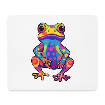 Frosch buntes Aquarell Cartoon Kawaii Tier - Mousepad (Querformat) - Weiß - Vorne