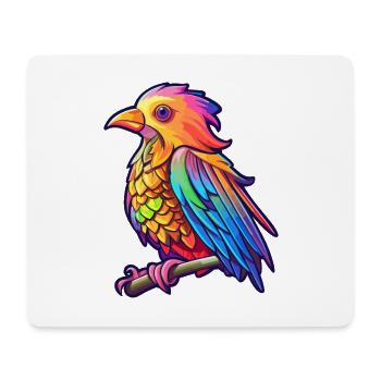 Kuckuck buntes Aquarell Cartoon Kawaii Tier - Mousepad (Querformat) - Weiß - Vorne