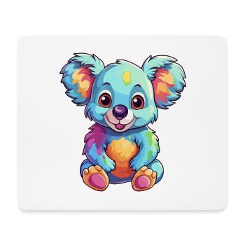 Koala Buntes Aquarell Cartoon Kawaii Tier - Mousepad (Querformat) - Weiß - Vorne