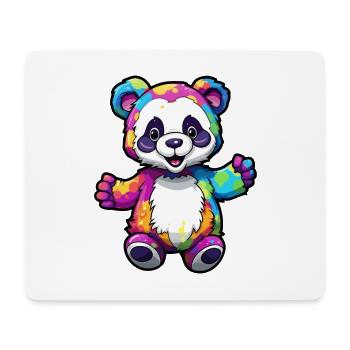 Panda Buntes Aquarell Cartoon Kawaii Tier - Mousepad (Querformat) - Weiß - Vorne