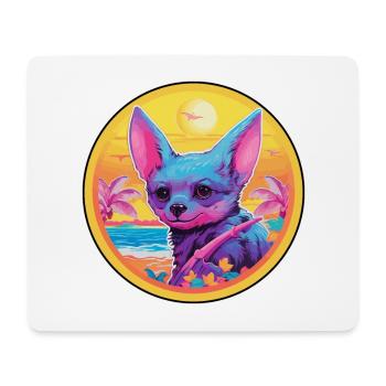 Fledermaus buntes Aquarell Cartoon Kawaii Tier - Mousepad (Querformat) - Weiß - Vorne