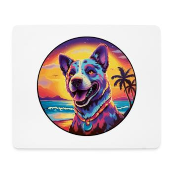 Bongo Buntes Aquarell Cartoon Kawaii Tier - Mousepad (Querformat) - Weiß - Vorne