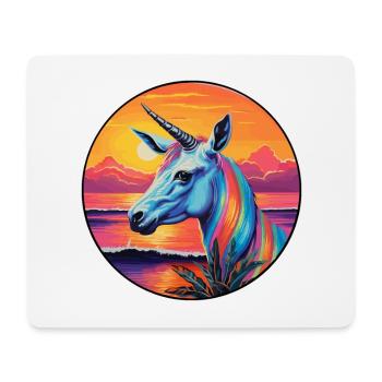 Oryx coloré aquarelle dessin animé Kawaii Animal - Tapis de souris (format paysage) - blanc - Devant