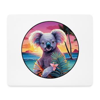 Koala Buntes Aquarell Cartoon Kawaii Tier - Mousepad (Querformat) - Weiß - Vorne