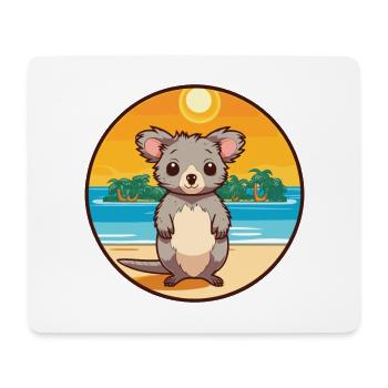 Aye Aye Aquarell Cartoon Kawaii Clipart Tier - Mousepad (Querformat) - Weiß - Vorne