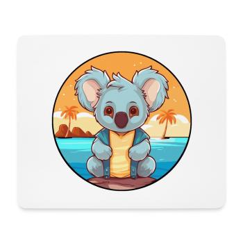 Koala Aquarell Cartoon Kawaii Clipart Tier - Mousepad (Querformat) - Weiß - Vorne