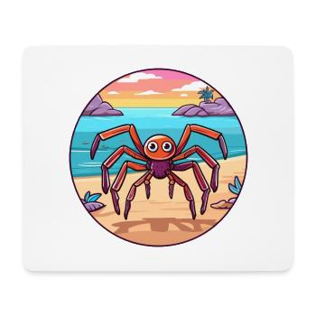 araignée aquarelle dessin animé Kawaii Clipart Animal - Tapis de souris (format paysage) - blanc - Devant
