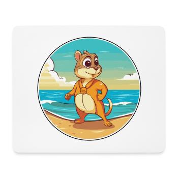 Chipmunk Aquarell Cartoon Kawaii Clipart Tier - Mousepad (Querformat) - Weiß - Vorne