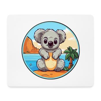 Koala Aquarell Cartoon Kawaii Clipart Tier - Mousepad (Querformat) - Weiß - Vorne