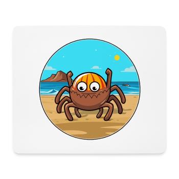 araignée aquarelle dessin animé Kawaii Clipart Animal - Tapis de souris (format paysage) - blanc - Devant