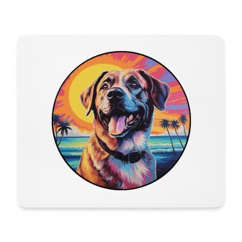 Anatolische Schäferhundsrasse Bunte Karikatur Wate - Mousepad (Querformat) - Weiß - Vorne