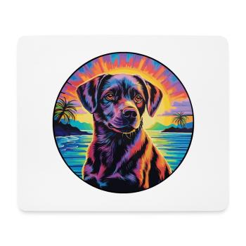 Berger de Beauce Hunderasse bunte Karikatur Wasserc - Mousepad (Querformat) - Weiß - Vorne