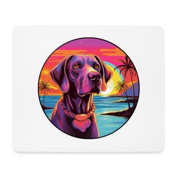 Bruno Jura Hund Rasse Bunte Karikatur Wasserc - Mousepad (Querformat) - Weiß - Vorne
