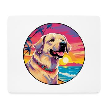 Kangal Dog Breed Coloré Cartoon Aquarelle - Tapis de souris (format paysage) - blanc - Devant