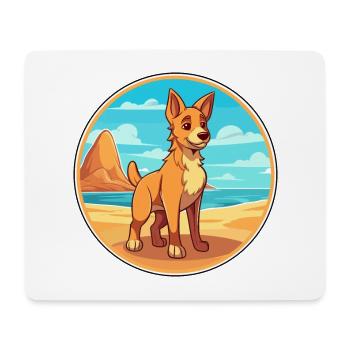 Chinook Dog Breed Cartoon Kawaii Clipart Dog Pet - Mouse Pad (horizontal) - white - Front