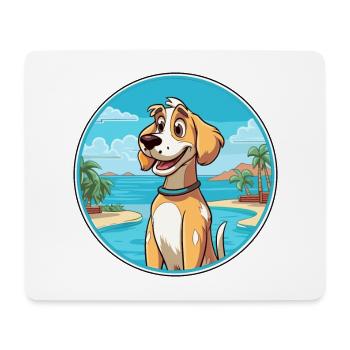 Cierny Sery Dog Breed Cartoon Kawaii Clipart Dog - Mouse Pad (horizontal) - white - Front