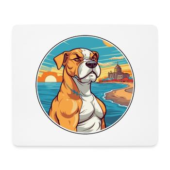 Córdoba Kampfhund Rasse Cartoon Kawaii Clipart - Mousepad (Querformat) - Weiß - Vorne