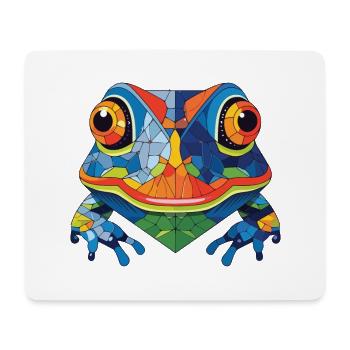 Bunte Aquarell-Tierhaustierillustration des Frosches - Mousepad (Querformat) - Weiß - Vorne