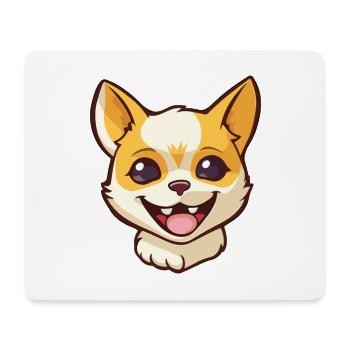 Minskin Katze Cartoon Aquarell Illustration - Mousepad (Querformat) - Weiß - Vorne