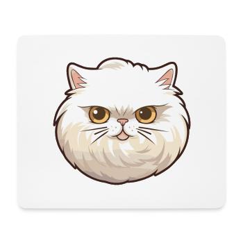 Colorpoint Persian Cat Cartoon Watercolor Clipart - Mouse Pad (horizontal) - white - Front