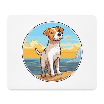 Parson Russell Terrier Dog Breed Cartoon Kawaii - Mouse Pad (horizontal) - white - Front
