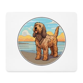 Otterhund Hund Rasse Cartoon Kawaii Clipart Hund - Mousepad (Querformat) - Weiß - Vorne