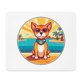 Perro de Presa Mallorquinische Hunderasse Cartoon Kawaii - Mousepad (Querformat) - Weiß - Vorne