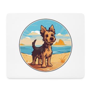 Ormskirk Terrier Hund Rasse Cartoon Kawaii Clipart - Mousepad (Querformat) - Weiß - Vorne
