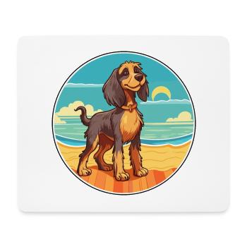 Phalene Hund Rasse Cartoon Kawaii Clipart Hund Haustier - Mousepad (Querformat) - Weiß - Vorne