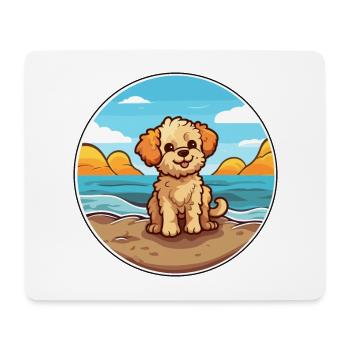 Russian Toy Dog Breed Cartoon Kawaii Clipart Dog - Mouse Pad (horizontal) - white - Front