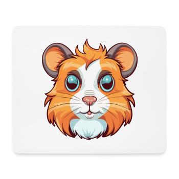 Hamster Buntes Aquarell Cartoon Kawaii Tier - Mousepad (Querformat) - Weiß - Vorne