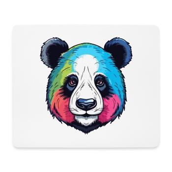 Panda Buntes Aquarell Cartoon Kawaii Tier - Mousepad (Querformat) - Weiß - Vorne