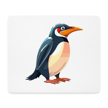 Penguin Colorful Watercolor Cartoon Kawaii Animal - Mouse Pad (horizontal) - white - Front