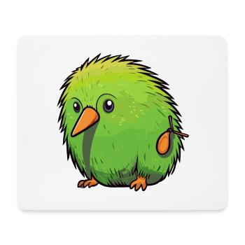 Kiwi Haustier Buntes Aquarell Cartoon Kawaii Tier - Mousepad (Querformat) - Weiß - Vorne