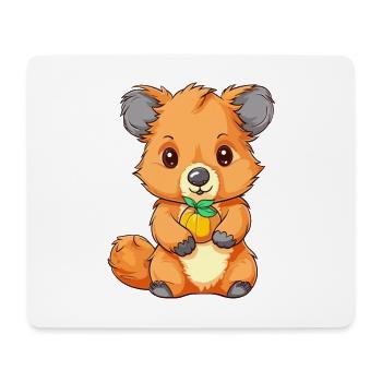 Quokka Colorful Watercolor Cartoon Kawaii Animal - Mouse Pad (horizontal) - white - Front