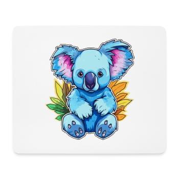 Koala Buntes Aquarell Cartoon Kawaii Tier - Mousepad (Querformat) - Weiß - Vorne
