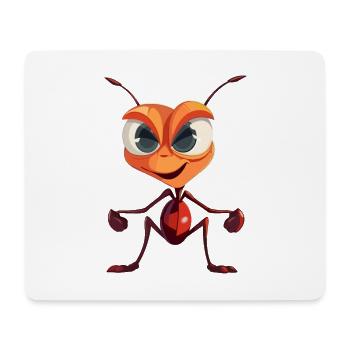 Ant Colorful Watercolor Cartoon Kawaii Animal - Mouse Pad (horizontal) - white - Front