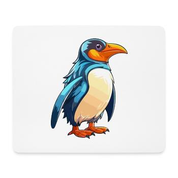 Penguin Colorful Watercolor Cartoon Kawaii Animal - Mouse Pad (horizontal) - white - Front