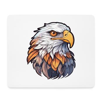 Adler Buntes Aquarell Cartoon Kawaii Tier - Mousepad (Querformat) - Weiß - Vorne